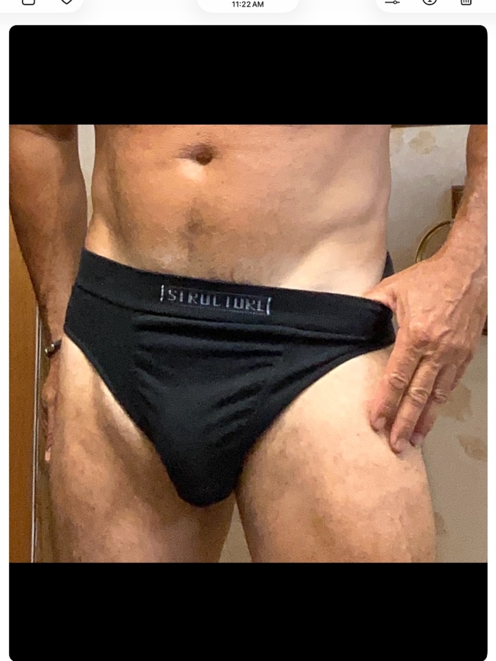 Structure Vintage medium black brief